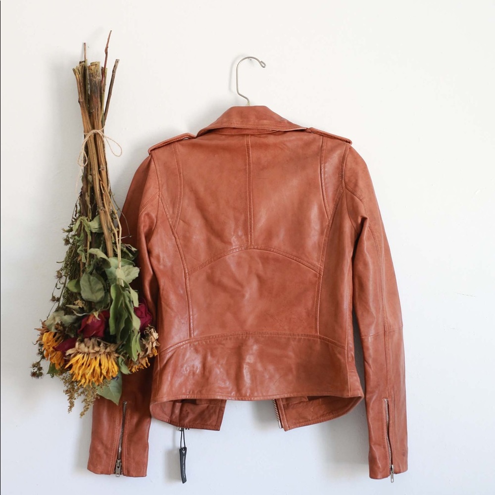 Barneys Originals leather biker jacket - Picture 6 of 6